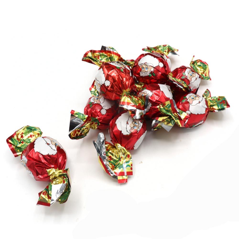 Creme Filled Milk Chocolate Santa Twists - Chocolat de Noël - 1kg