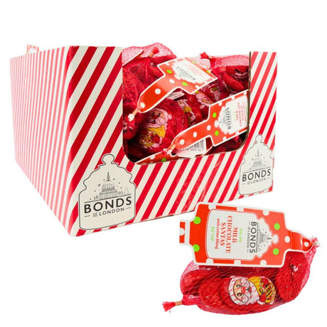 Bonds Milk Chocolate Santas Net - Chocolat de Noël - 48 x 80g (3,84kg)