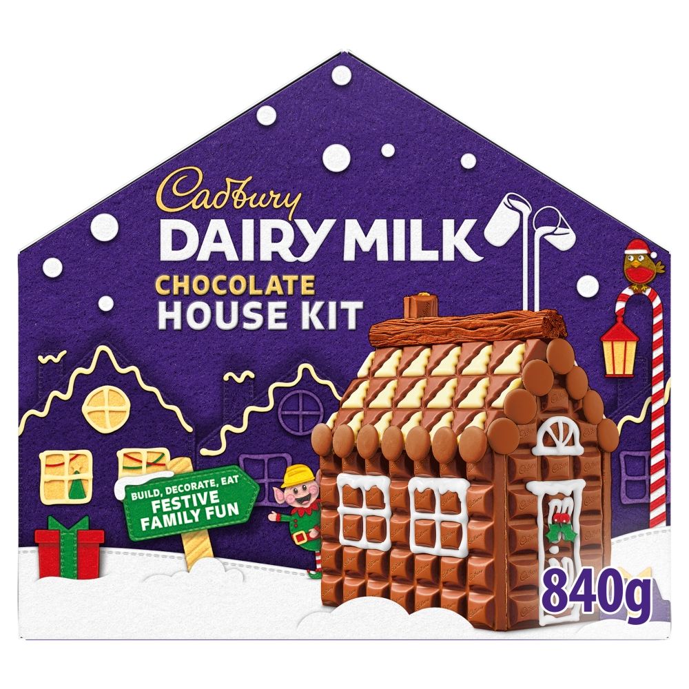 Cadbury Dairy Milk Chocolate Christmas House Kit - Chocolat de Noël - 841g