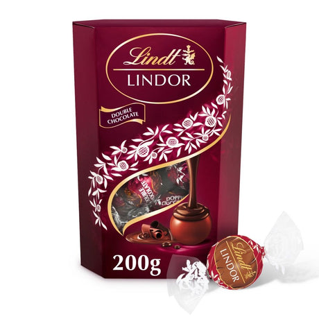 Lindt Lindor Double Chocolate Truffles Box - Chocolat de Noël - 200g