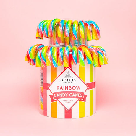 Bonds Rainbow Candy Cane Fountain - Bonbons de Noël - 60 x 20g (1,2kg)