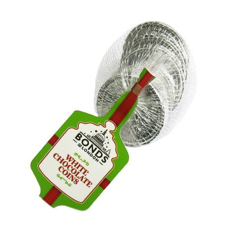 Bonds Net Of White Chocolate Silver Coins - Chocolat de Noël - 64 x 60g (3,84kg)