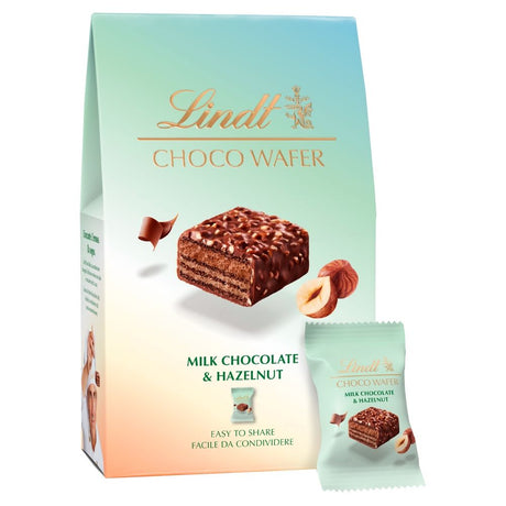 Lindt CHOCO WAFER Milk Chocolate & Hazelnut Sharing Box - Chocolat de Noël - 135g