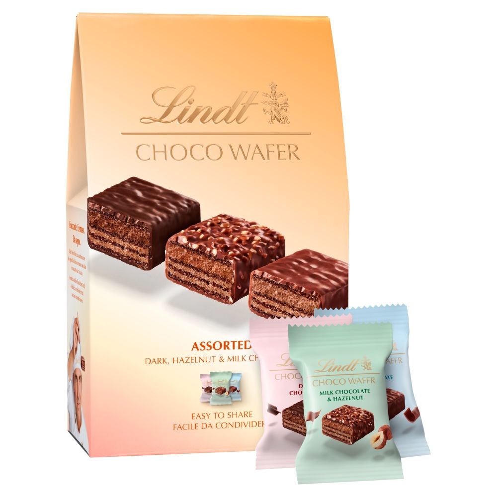 Lindt CHOCO WAFER Assorted Chocolate Sharing Box - Chocolat de Noël - 135g
