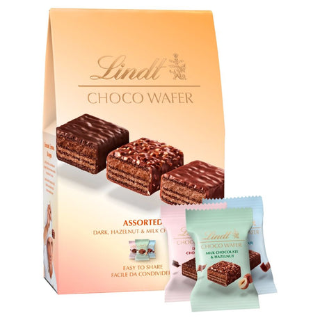 Lindt CHOCO WAFER Assorted Chocolate Sharing Box - Chocolat de Noël - 135g