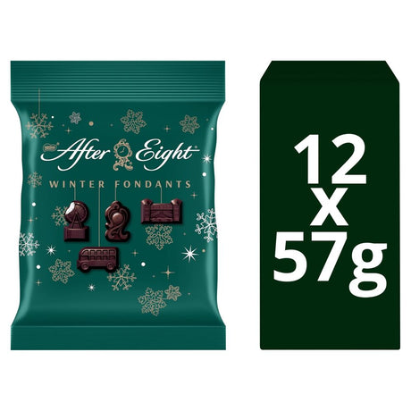 After Eight Winter Fondants Dark Mint Chocolate Bag - Chocolat de Noël - 12 x 57g (684g)