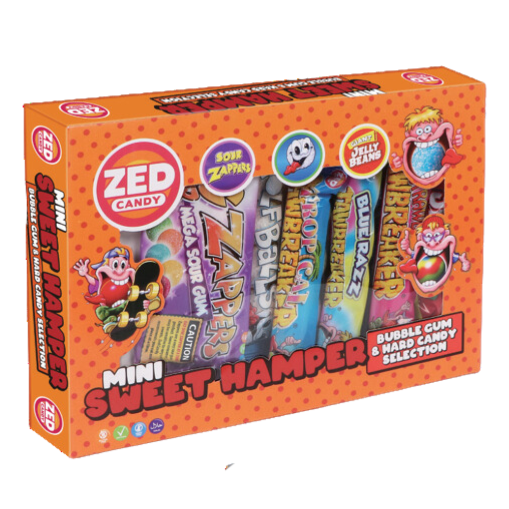Zed Candy Mini Sweet Hamper in Orange - Bonbons de Noël - 13 x 177g (2,3kg)