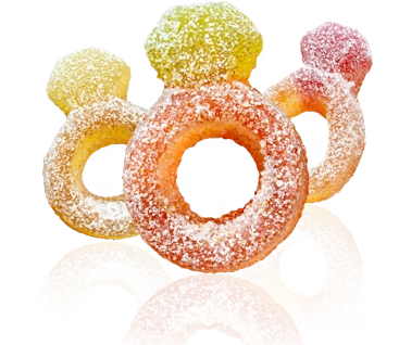 Malaco Anneaux diamant - Bonbons Suédois - 2,4kg
