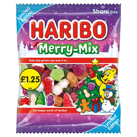 Haribo Limited Edition Merry Mix Bag 140g Â P - Bonbons de Noël - 12 x 140g (1,68kg)