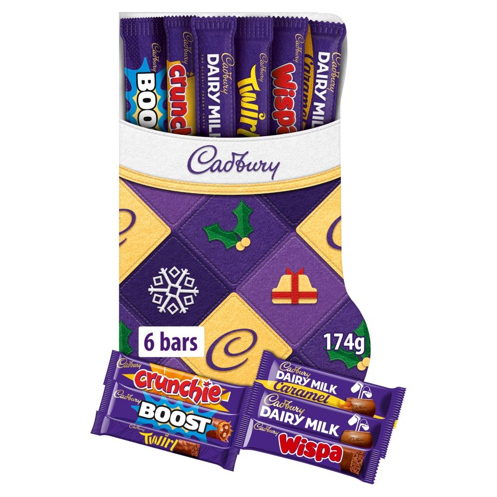 Cadbury Chocolate Christmas Stocking Selection Box - Chocolat de Noël - 10 x 174g (1,74kg)
