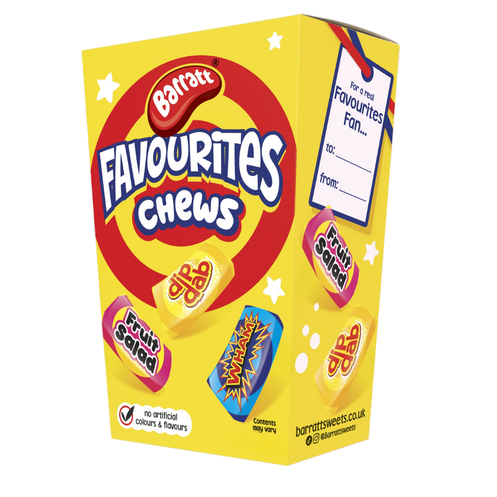Barratt Favourites Chews Carton - Bonbons de Noël - 300g