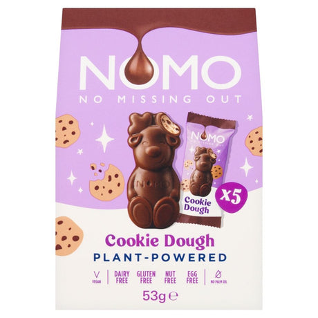 Nomo Mini Cookie Dough Reindeer 5 Pack - Chocolat de Noël - 6 x 53g (318g)