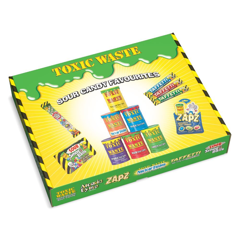 Toxic Waste Sour Candy Favourites Gift Set Box - Bonbons de Noël - 517g