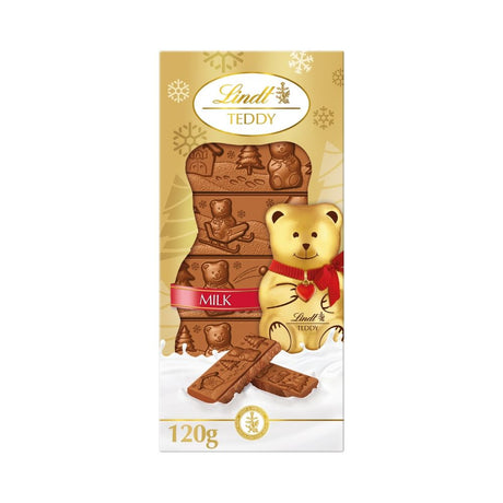 Lindt Teddy Milk Chocolate Bar - Chocolat de Noël - 18 x 120g (2,16kg)
