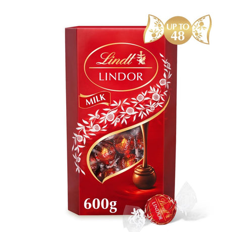 Lindt Lindor Milk Chocolate Truffles Extra Large Box - Chocolat de Noël - 600g