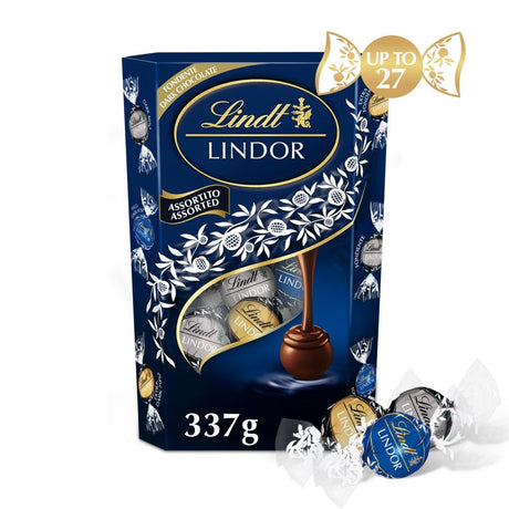Lindt Lindor Dark Chocolate Assorted Truffles - Chocolat de Noël - 337g