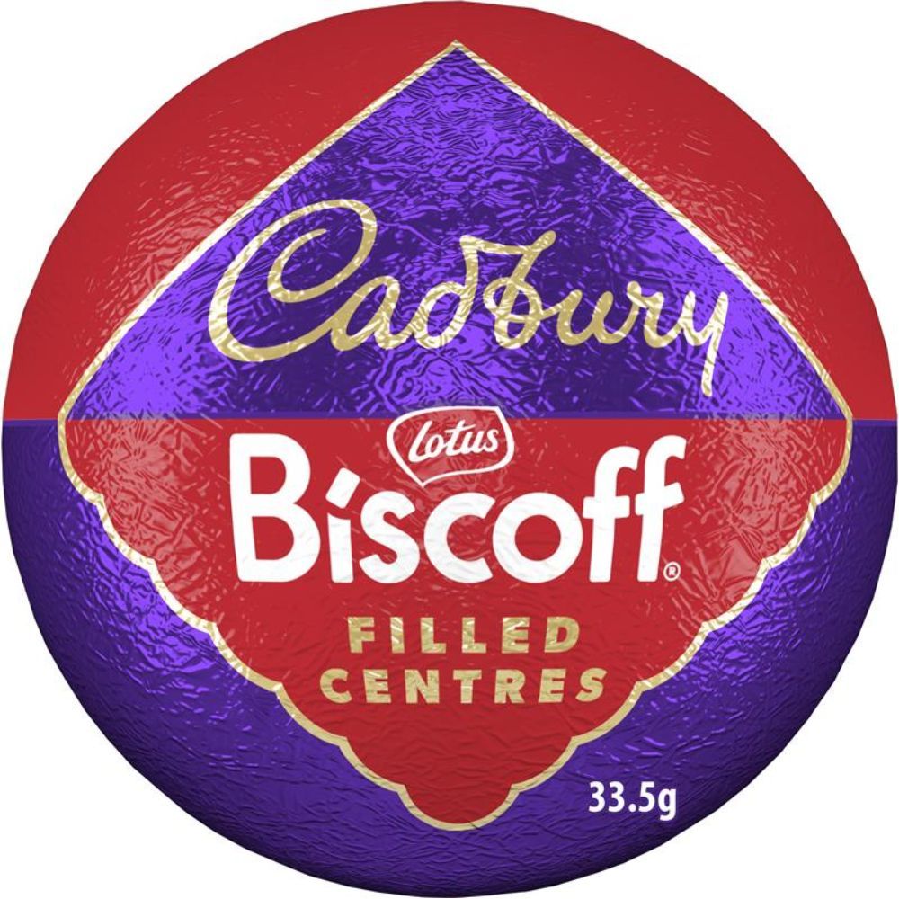 Cadbury Dairy Milk Biscoff Bauble Single - Chocolat de Noël - 48 x 34g (1,61kg)