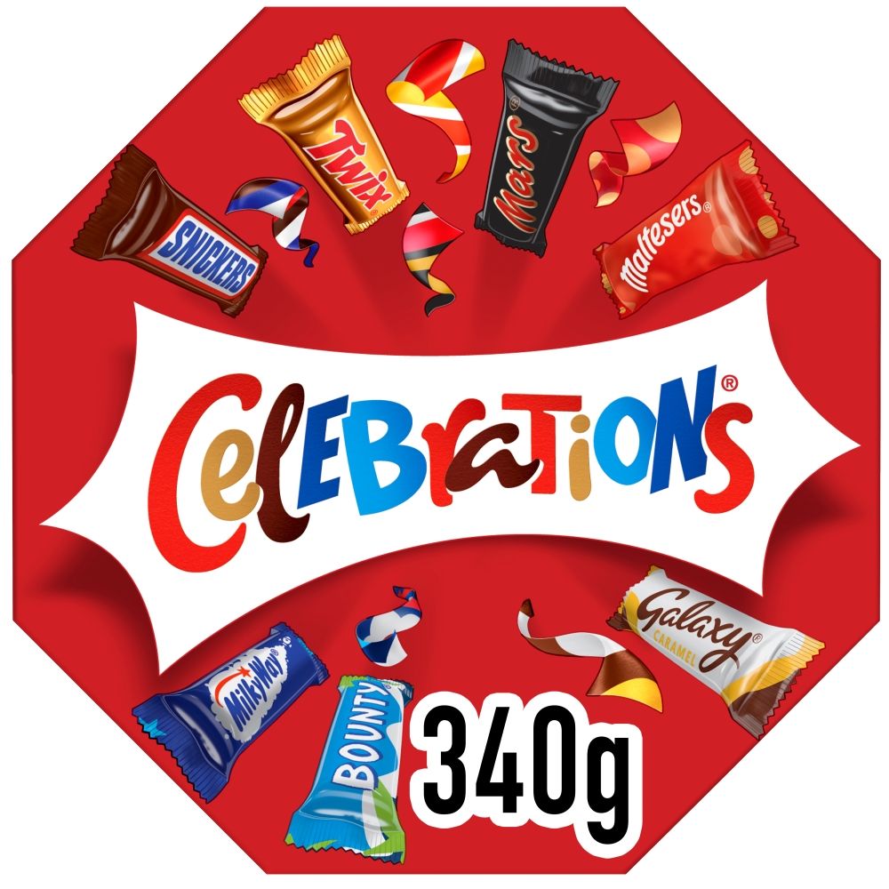Celebrations Milk Chocolate Gift Box - Chocolat de Noël - 340g