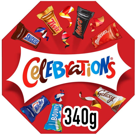 Celebrations Milk Chocolate Gift Box - Chocolat de Noël - 340g