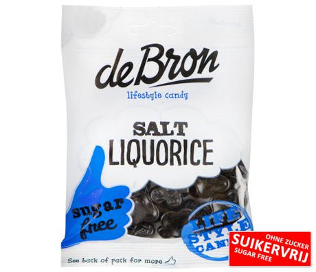 Réglisse Salée sans sucre sachets - De Bron - 12x100g
