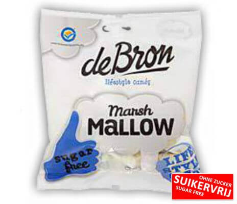 Guimauves sans sucre sachets - De Bron - 12x75g