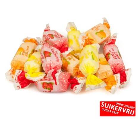 Caramels Jus de Fruits sans sucre - De Bron - 1kg