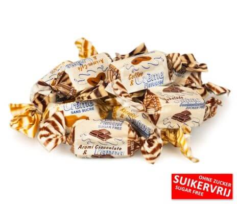 Caramels Crème Caraïbes sans sucre - De Bron - 1kg