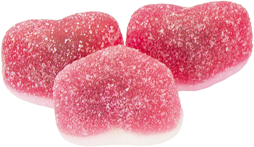 Coeurs fourrés acides - Bonbons Suédois - 3kg