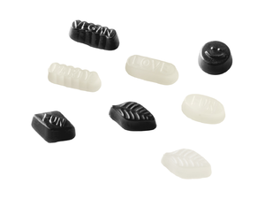 Gommes aux fruits noir & blanc - Bonbons Suédois - 3kg