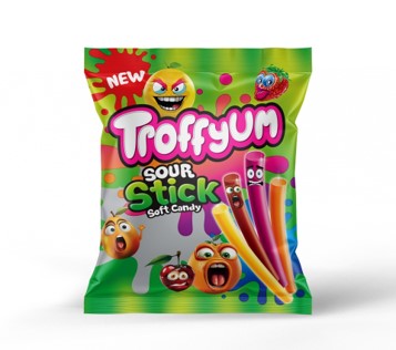 Troffyum Bâtons acides - Bonbons Suédois - 800g