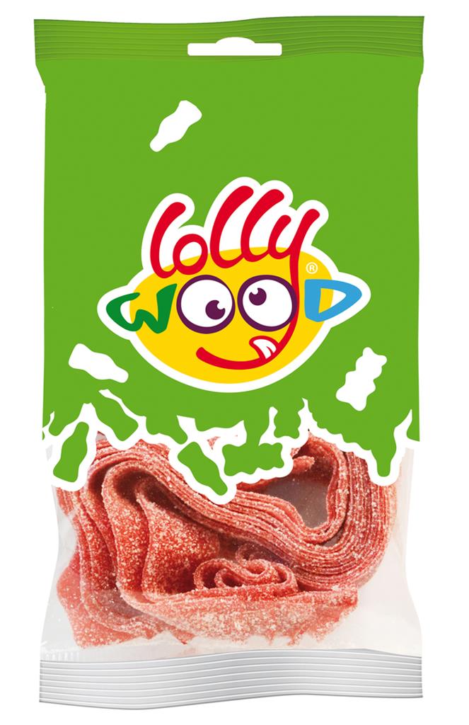 Mini sachets Ceintures Fraise Acides - Lollywood - 24x40g