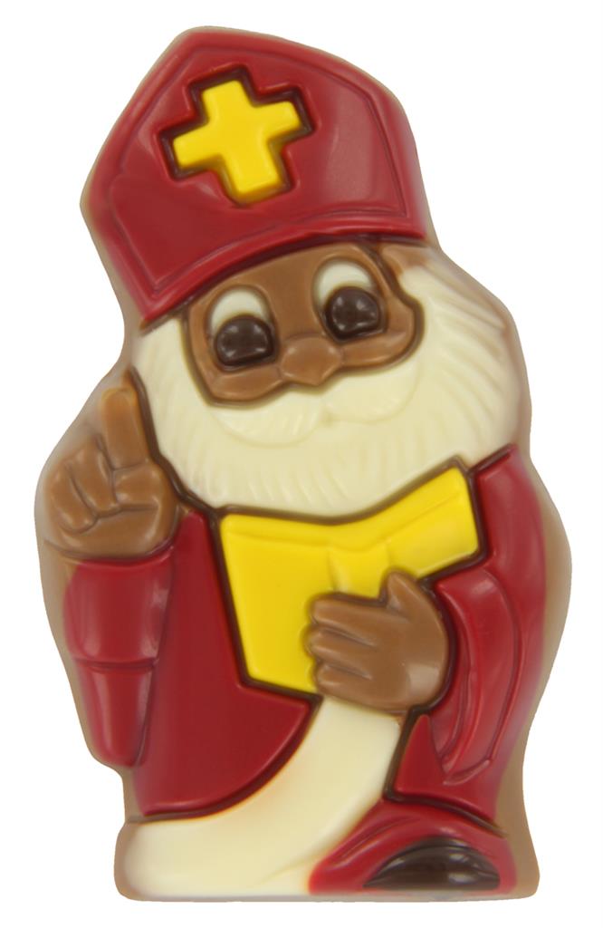 Saint-Nicolas Debout Chocolat Lait Déco 15g - Chocola Amore - 2,16kg