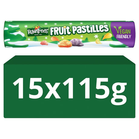 Rowntree's Fruit Pastilles Sweets Giant Tube - Bonbons de Noël - 15 x 115g (1,73kg)