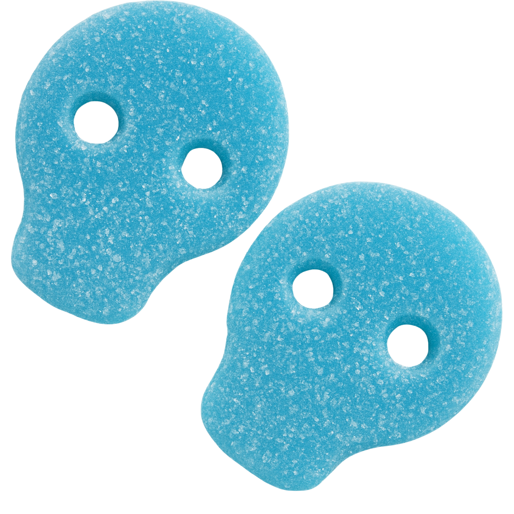 Crânes myrtille vegan - Bonbons Suédois - 4kg