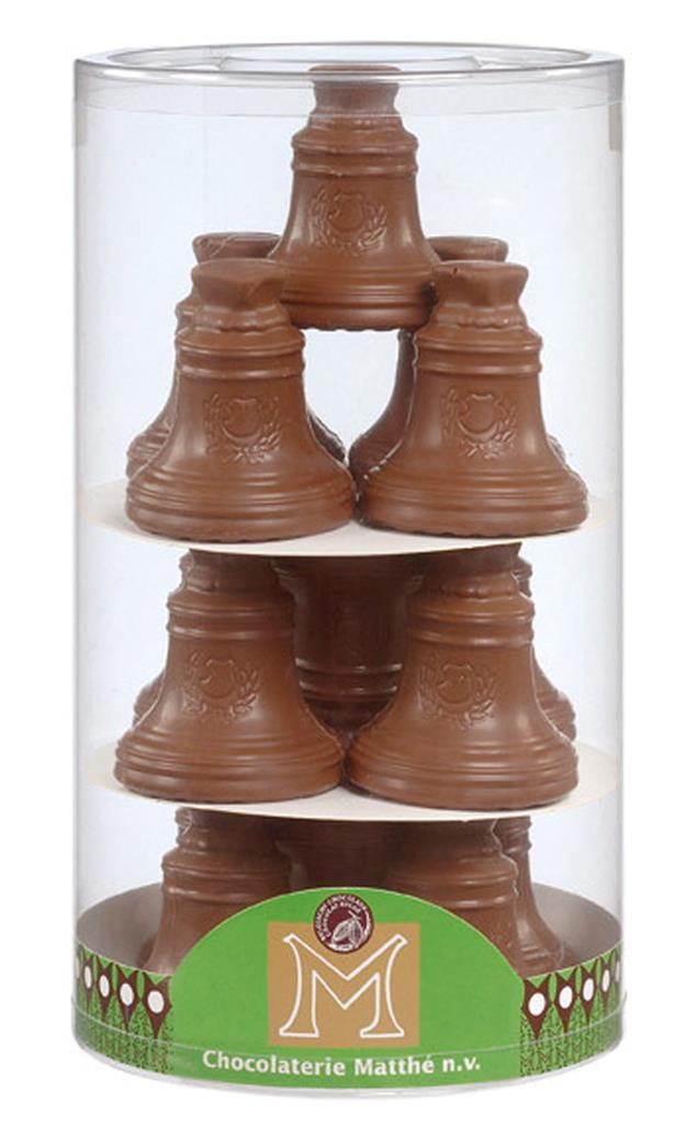 Cloches Chocolat Lait 7,5cm en tubo - Matthé - 15x45g