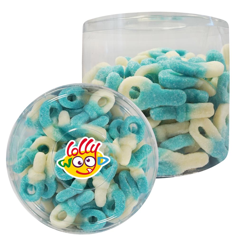 Tétines Sucrées Bleu et Blanc - Lollywood - 1,2kg