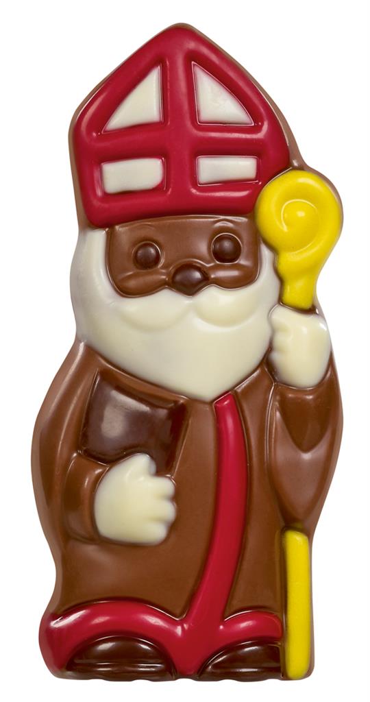 Saint-Nicolas Chocolat Lait Déco 11cm - De Schutter - 18x35g
