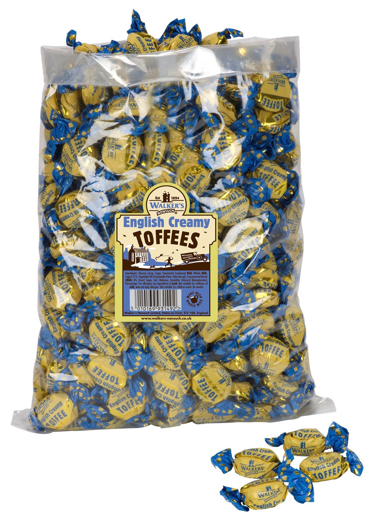 Walkers Toffee anglais - Bonbons Suédois - 2,5kg