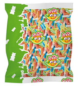 Bâtons Réglisse Noire Fourrés Fruits - Lollywood - 1kg