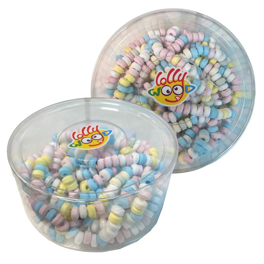 Colliers Bonbons Mix en tubo (17 pièces) - Lollywood - 289g