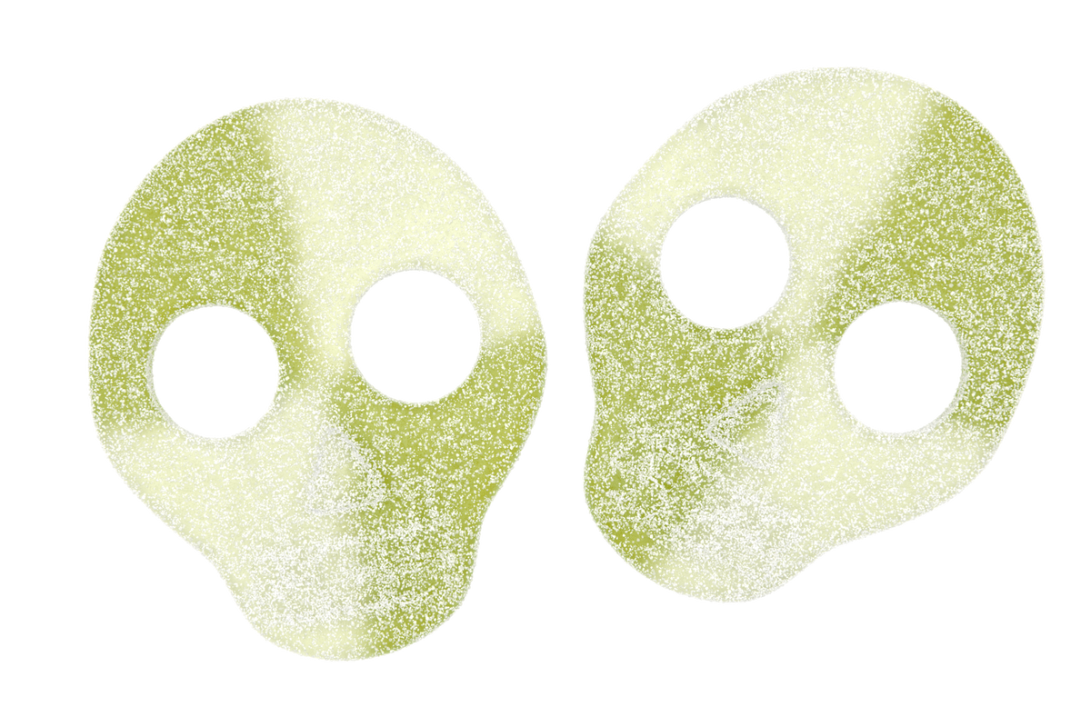 Crânes pomme acides - Bonbons Suédois - 4kg