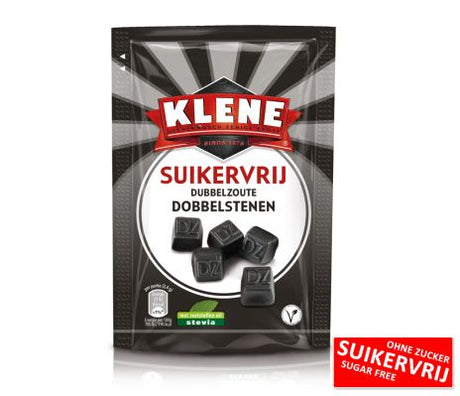 Dés Réglisse Double Sel à la Stévia sachets - Klene - 12x110g
