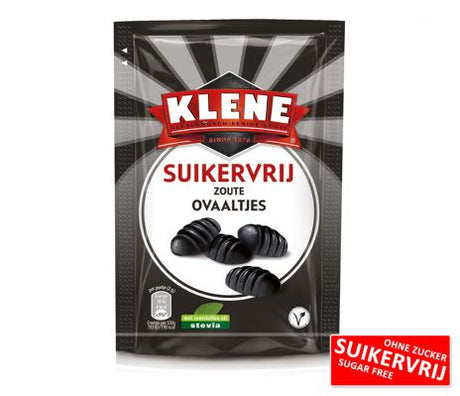 Ovales Réglisse Salée à la Stévia sachets - Klene - 12x110g