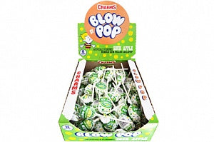 Blow Pops Sour Apple