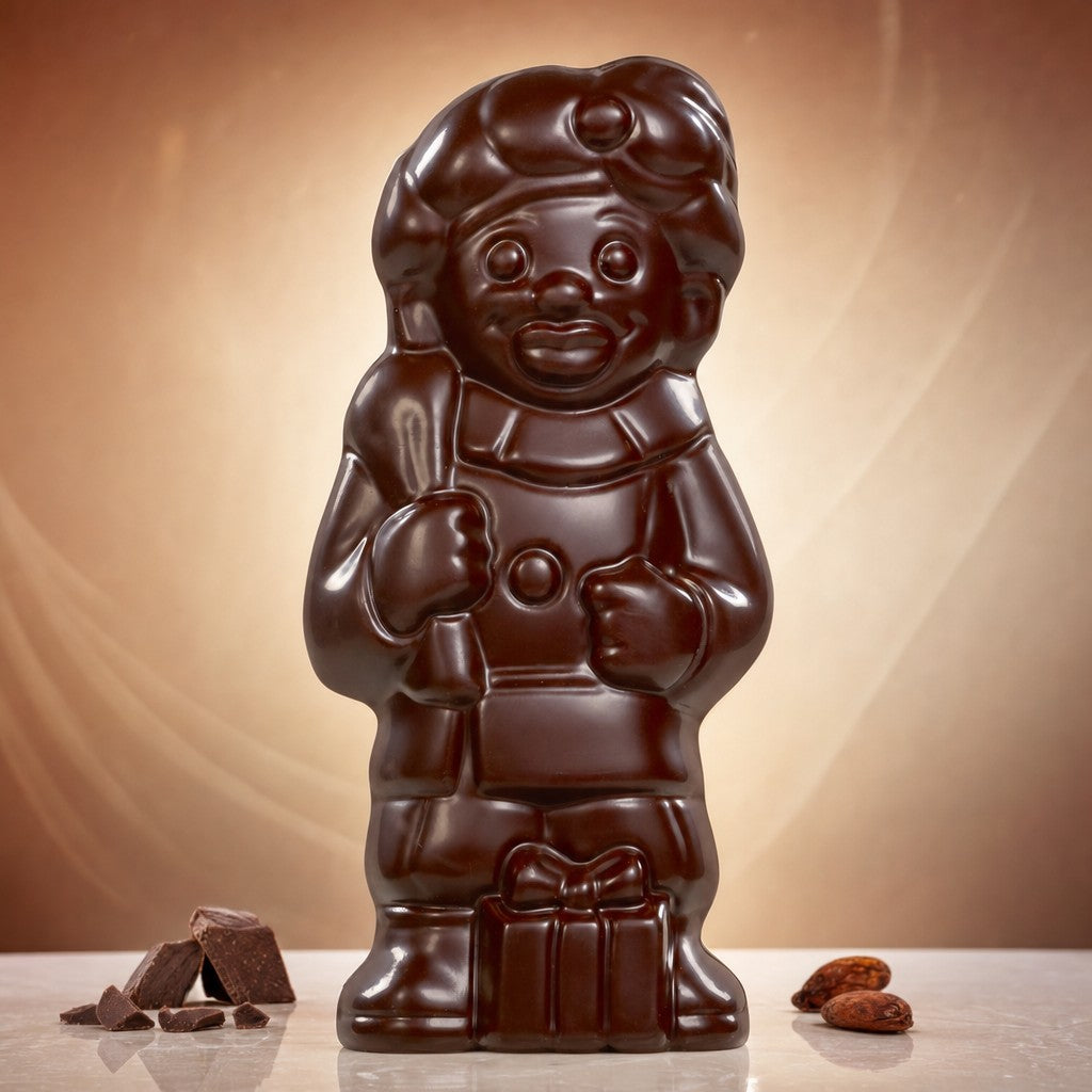 Père Fouettard Chocolat Noir 35cm - De Schutter - 3x500g