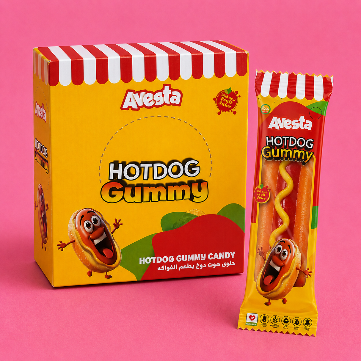 Avesta Hotdog Gummy 24 x 20g