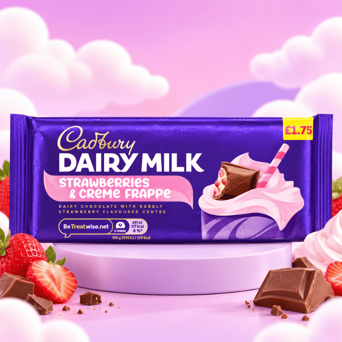 Cadbury Chocolat au Lait Fraise et Crème - 115g x 17