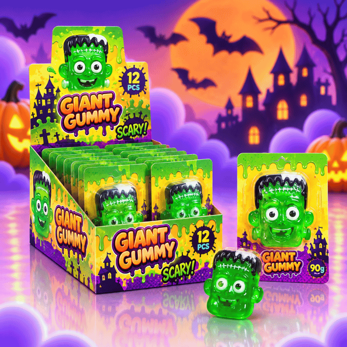 Candy Gangs Franky Head Gummy 12x90g