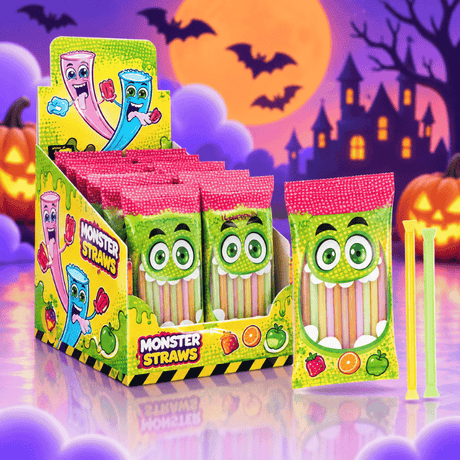 Candy Gangs Monster Straws 16x90g