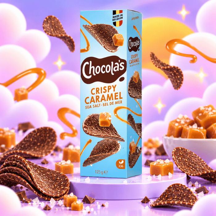 Chocolat Croustillant Caramel Sel Marin - Chocola's - 125g x 12